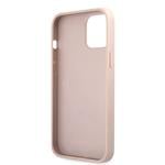 Guess PU 4G Metal Logo Zadní Kryt pro iPhone 12/12 Pro Pink