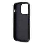 Guess Rhinestones Triangle Metal Logo Cover pre iPhone 14 Pro Black