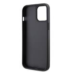 Guess Rhinestones Triangle Metal Logo Kryt pro iPhone 12/12 Pro Black