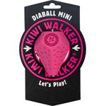 Gumová hračka Kiwi Walker DIABALL s otvorom na pamlsky, mini 8 cm, oranžová