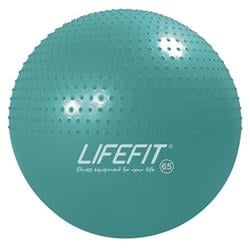 Gymnastický masážní míč LIFEFIT MASSAGE BALL 65 cm, tyrkysový