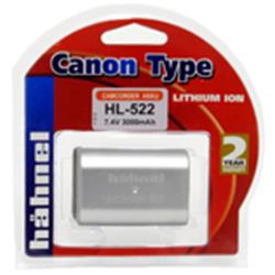 Hähnel HL-522   Canon typ 7.4V 2600mAh. Náhrada za Canon BP-522.
