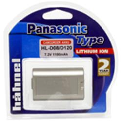 Hähnel HL-D08/D120   Panasonic typ 7.2V 1100mAh. Náhrada za Panasonic CGR-D08.