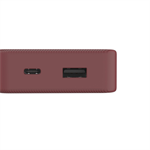 Hama Colour 10, powerbank 10000 mAh, 3 A, výstup: USB-C, USB-A, červená