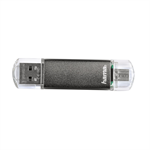 Hama flashPen "Laeta Twin" 32 GB 10 MB/s, sivá