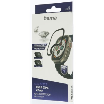 Hama Hiflex, ochrana displeja pre Apple Watch Ultra, 49 mm, odolná proti rozbitiu