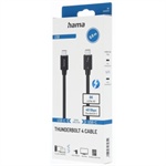 Hama kábel Thunderbolt 4, USB-C, 0,8 m, 40 Gb/s, 100 W