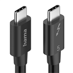 Hama kábel Thunderbolt 5, USB-C, 1 m, 80 Gb/s, 240 W