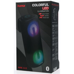 Hama Pipe 3.0, reproduktor Bluetooth, odolný voči vode IPX5, 24 W, 10 svetelných režimov, čierny
