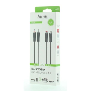 Hama prodlužovací audio kabel 2cinch 3 m stereo