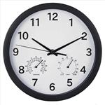 Hama Pure Plus, nástěnné hodiny s teploměrem/ vlhkoměrem, 25 cm, tichý chod