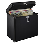 Hama puzdro na 50 platní (vinyl/LP), hliníkový vzhľad, čierne