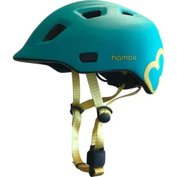 Hamax Thundercap 47-52cm, tyrkysové/žlté pruhy