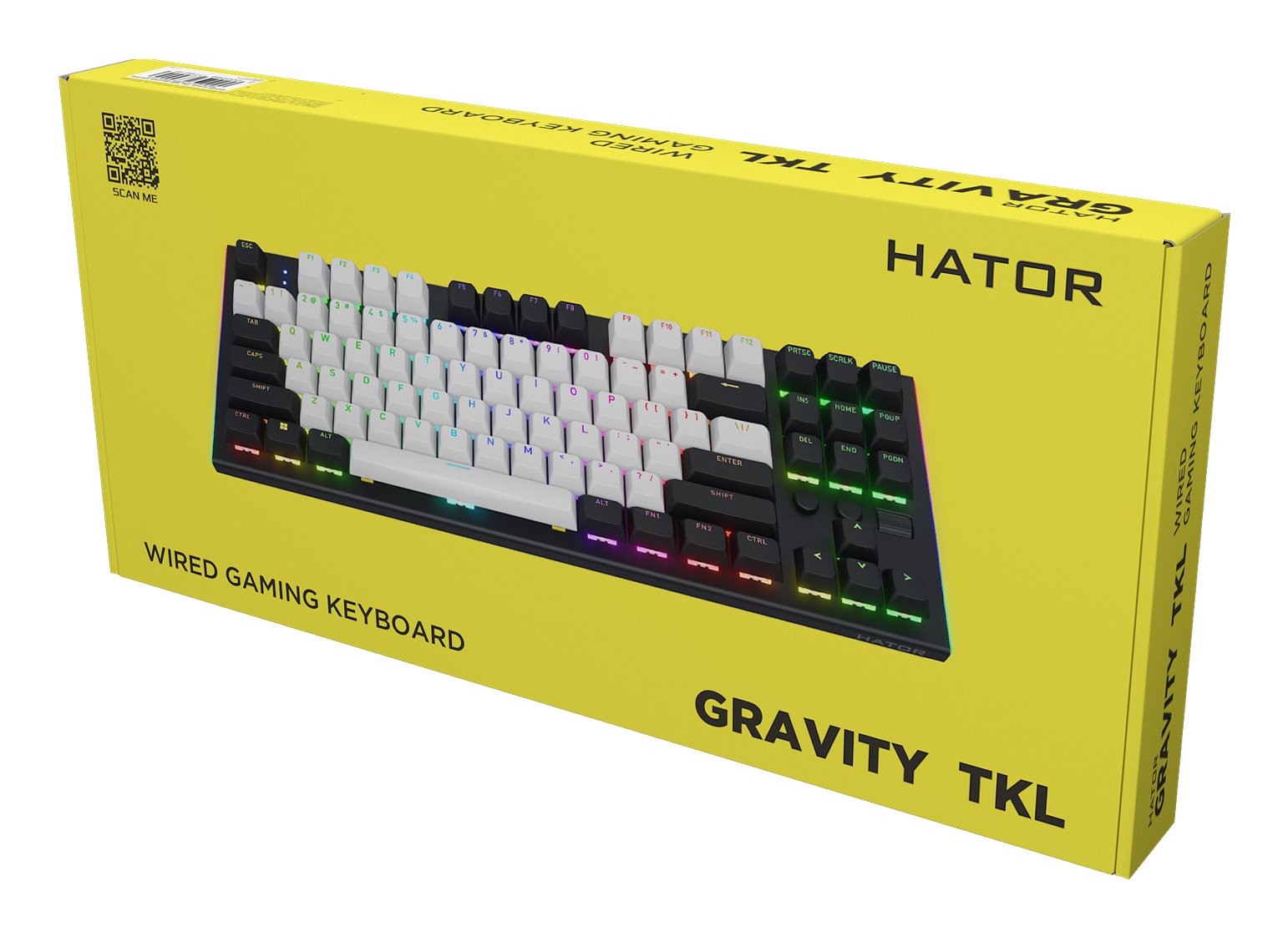 Hator Gravity TKL drôtová klávesnica čierna