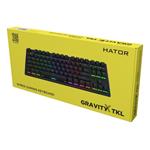 Hator Gravity X TKL drôtová klávesnica čierna