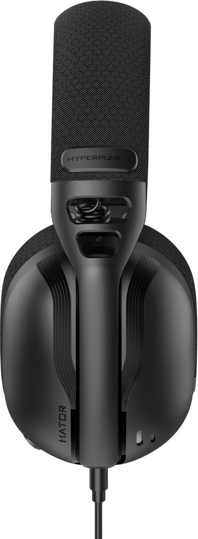 Hator HYPERPUNK 3 USB káblové slúchadlá čierne