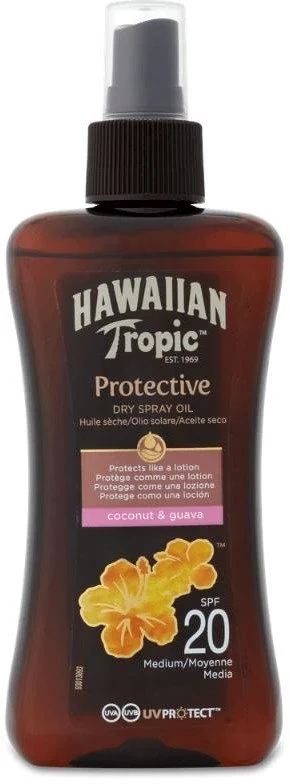 Hawaiian Tropic Ochranný olej na opaľovanie v spreji SPF 20 200ml