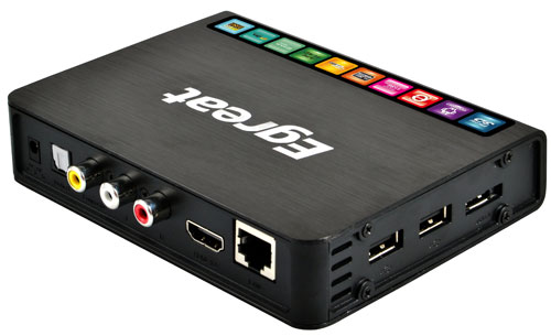HDD eGreat EG-R6S, 3D FullHD přehrávač,", HDMI,2xUSB2.0,1xUSB3.0, Android