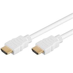 HDMI High Speed + Ethernet kabel,bílý, zlacené konektory, 10m