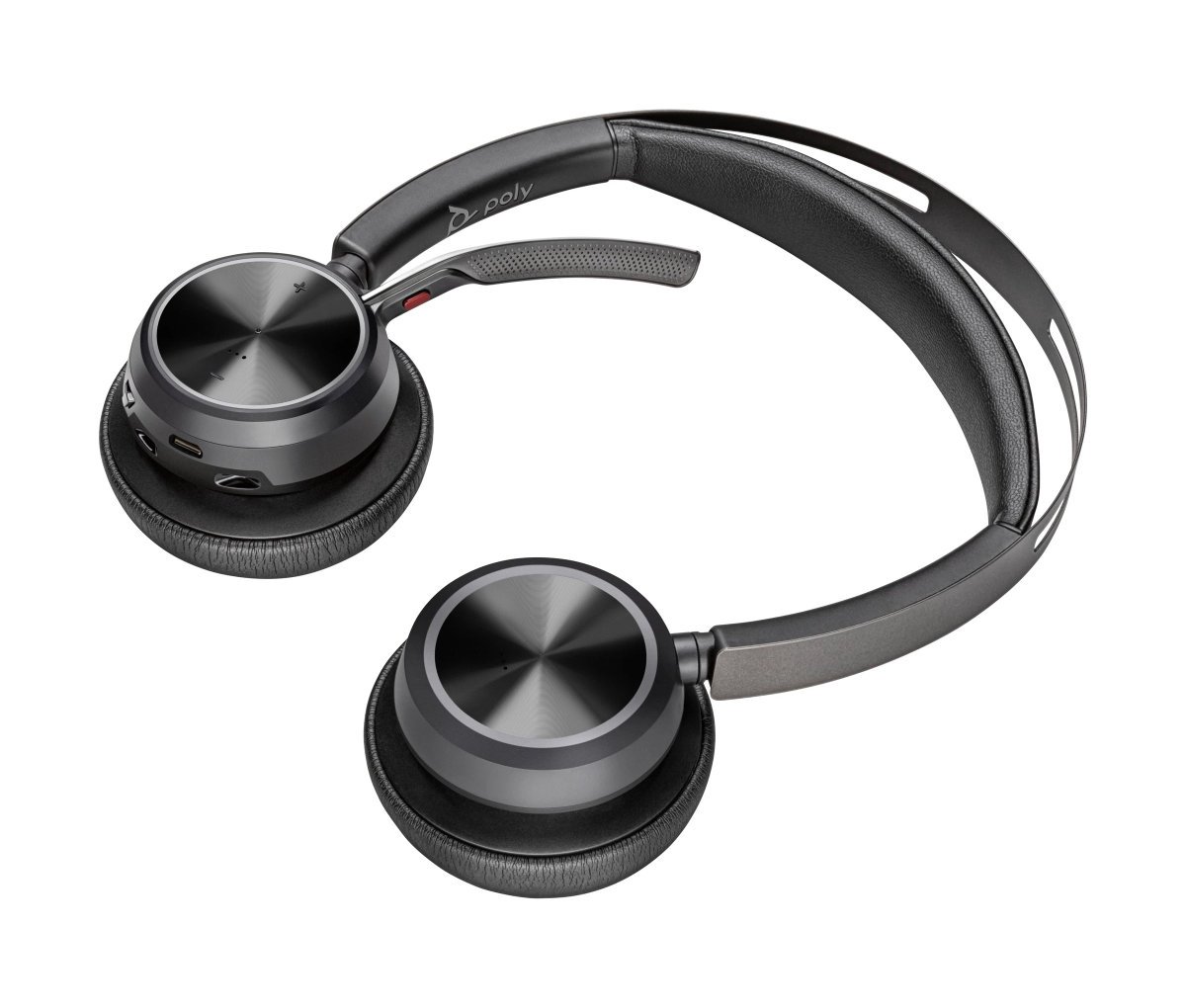 Headset HP Poly Voyager Focus 2 MS USB-C + adaptér USB-C/A + nabíjací stojan (9T9J6AA)