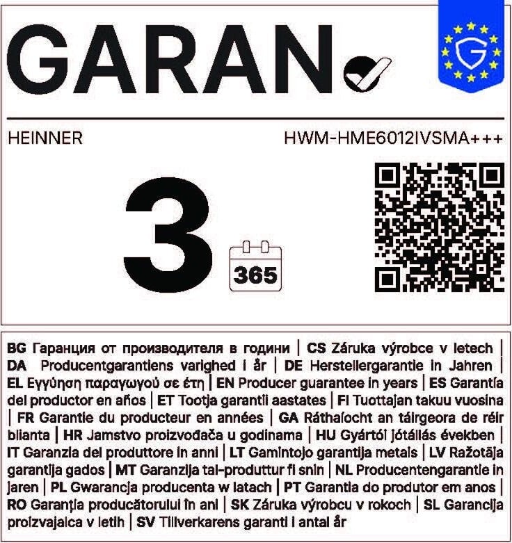 Heinner HWM-HME6012IVSMA+++