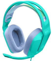 Herná náhlavná súprava Logitech G335, mentolová