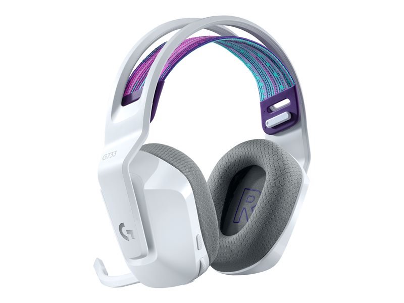 Herná náhlavná súprava Logitech G733 LIGHTSPEED RGB - biela
