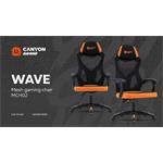Herná stolička CANYON Wave MCH02 Mesh čierna/oranžová