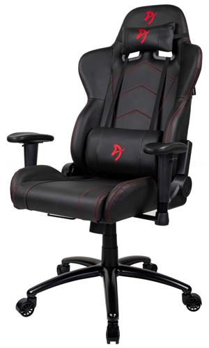 Herné kreslo AROZZI INIZIO Black PU/ black/ red logo