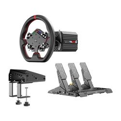 Herní sada PXN VD6 Bundle DP - základna VD6 + volant WDS R2 + pedály + svorka Z9