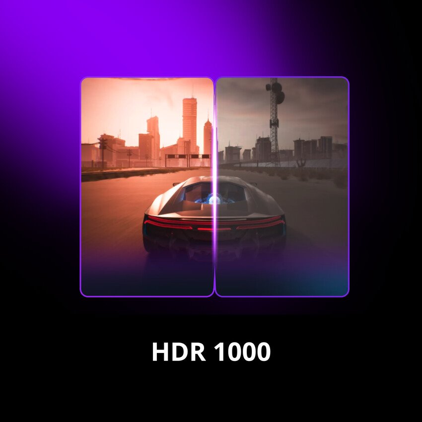 Herný monitor Lorgar 27, plochý, 4K UHD, miniLED