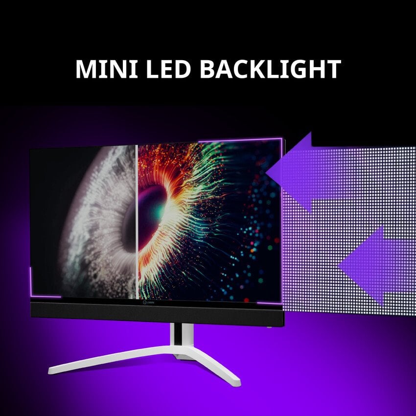 Herný monitor Lorgar 27, plochý, 4K UHD, miniLED