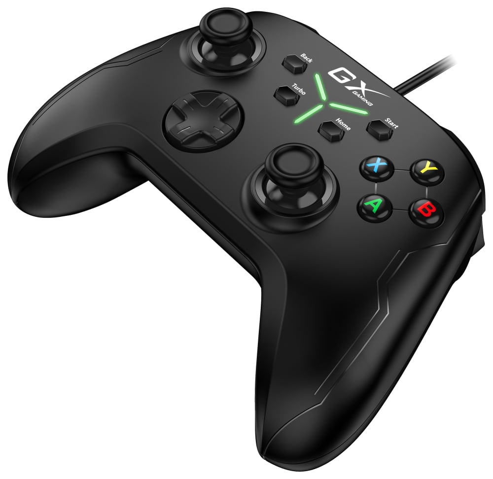 Herný ovládač GENIUS GX Gaming GX-21UV / s káblom / USB / dvojité vibrácie / pre PC, PS3, PS4, Switch, Switch Lite a Android