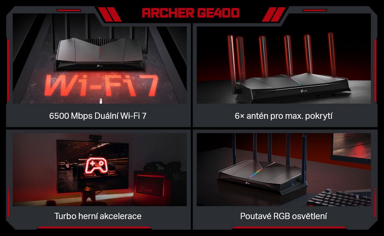 Herný router TP-Link Archer GE400 Wi-Fi 7