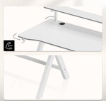 Hero 1.9 White 120 cm gaming desk