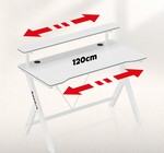 Hero 1.9 White 120 cm gaming desk