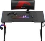 Hero 2.5 RGB Black 120 cm gaming desk