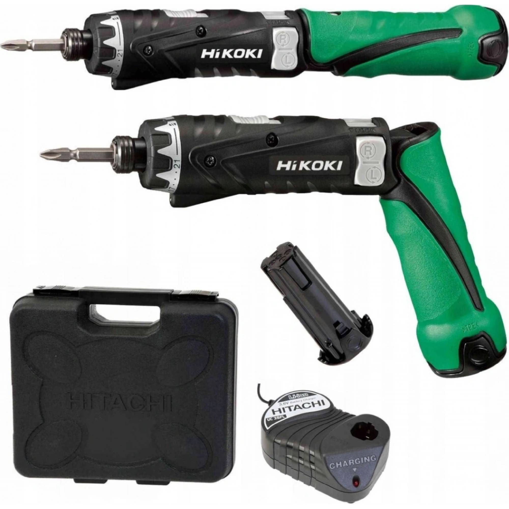 HIKOKI DB3DL2WCZ Akumulátorový skrutkovač, vrátane 2x batérie, nabíjačky a kufra