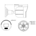 HIKVISION HiWatch IP kamera HWI-B149H(C)/ Bullet/ 4Mpix/ objektiv 2,8 mm/ H.265+/ krytí IP67/ LED 30m/ kov