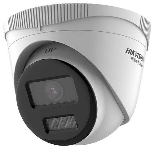 HIKVISION HiWatch IP kamera HWI-T249H(C)/ Turret/ 4Mpix/ objektiv 2,8 mm/ H.265+/ krytí IP67/ LED až 30m/ kov+plast