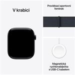 Hliníkové puzdro Apple Watch Series 10 GPS 42 mm Jet Black s atramentovou športovou slučkou (MWWG3QC/A)