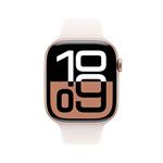 Hliníkové puzdro Apple Watch Series 10 GPS + Cellular 46 mm v ružovo-zlatej farbe so športovým remienkom Light Blush - M/L (MWY73QC/A)