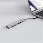Hliníkový náboj Epico 6v1
8K s konektorom USB-C - strieborný
