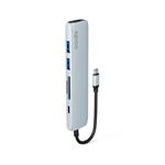Hliníkový rozbočovač Epico 6v1 | 100W USB-C PD | modrá