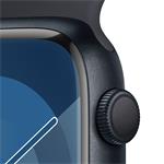 HOD GPS MTP Apple Watch Series 9 45mm Temně inkoustový hliník s temně inkoustovým sportovním řemínkem - M/L