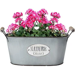 HOMESTYLING Dekoratívny kvetináč NATURE 29,5 x 15 cm