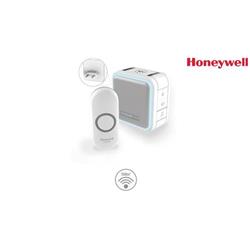 Honeywell Home DC515NP2 bezdrátový zvonek Series 5, 150 m, 6 melodií, základna do zásuvky bílá, design. tlačítko