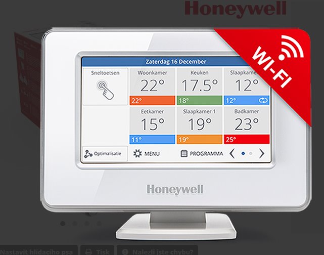 Honeywell Home EvoHome Starter Set 2 CZ THR99C3102, EvoHome Touch WiFi + 2x termohlavice HR92 B