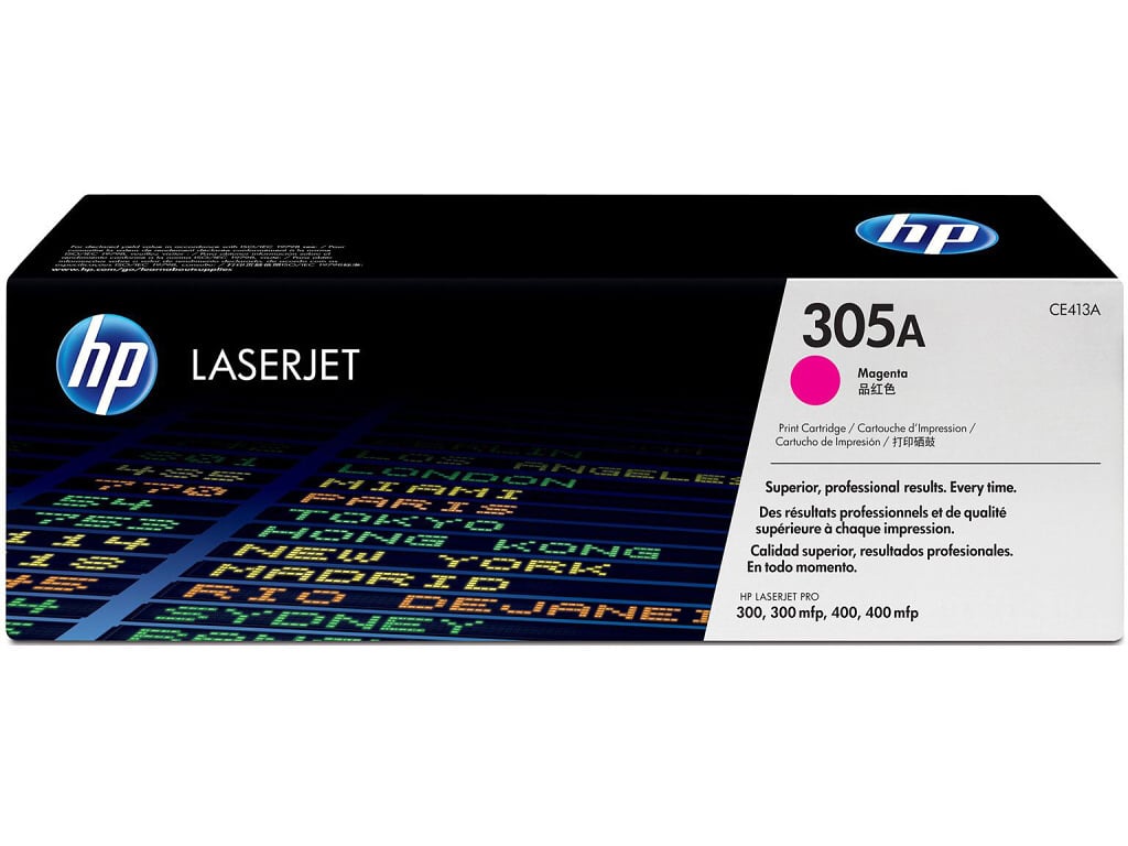 HP 305A Magenta/purpurová Toner (2600 strán) pre LJP 300/400 M475, CE413A - originálne