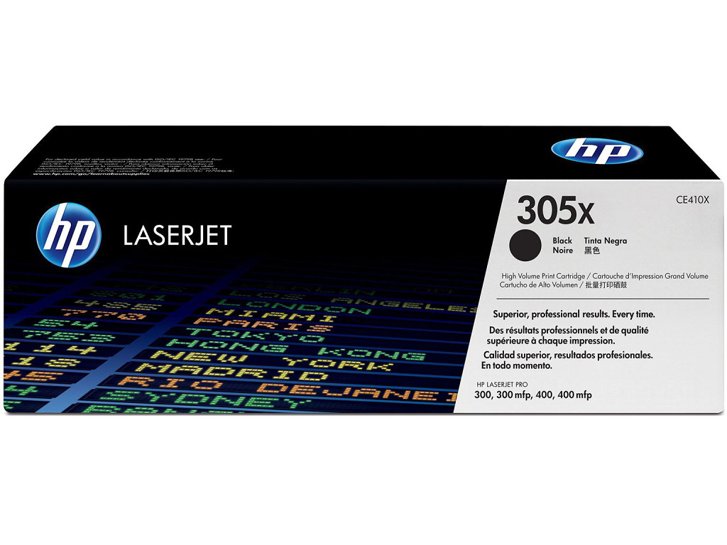 HP 305X Black Toner (4000 strán) pre LJP 300/400 M475, CE410X - originálne